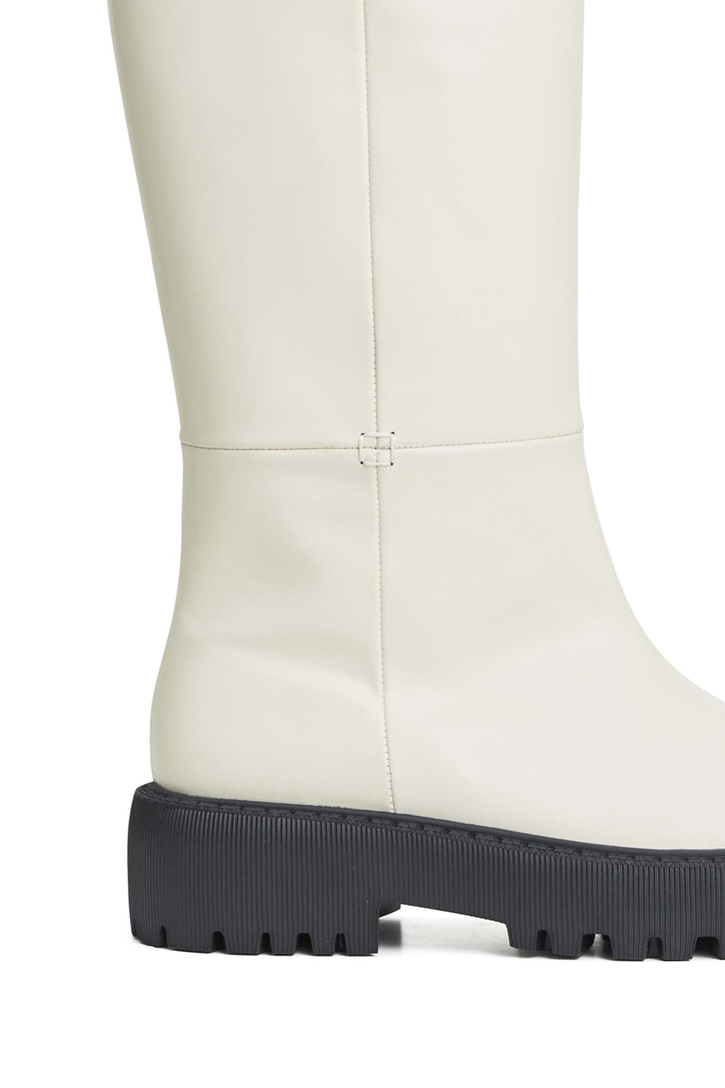 50mm Andrea Riding Tall Boots (White)