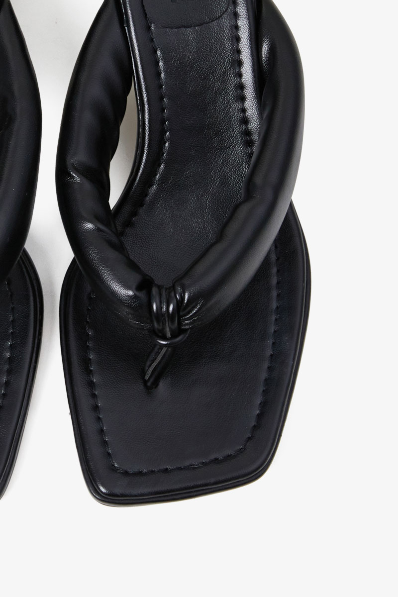 50mm Angel Padded Thong Sandal (BLACK)