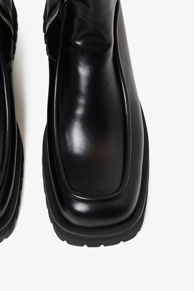 50mm Fernanda Mid-Heel Boots (BLACK)
