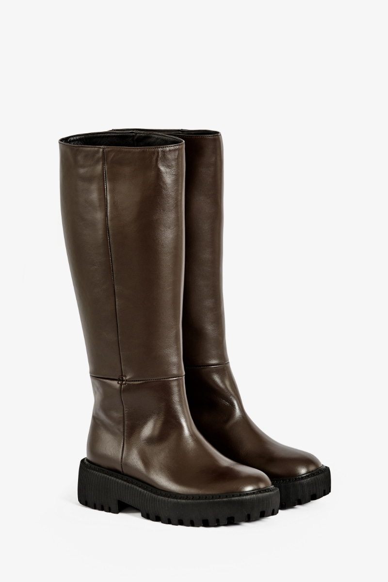50mm Andrea Riding Tall Boots (Brown)