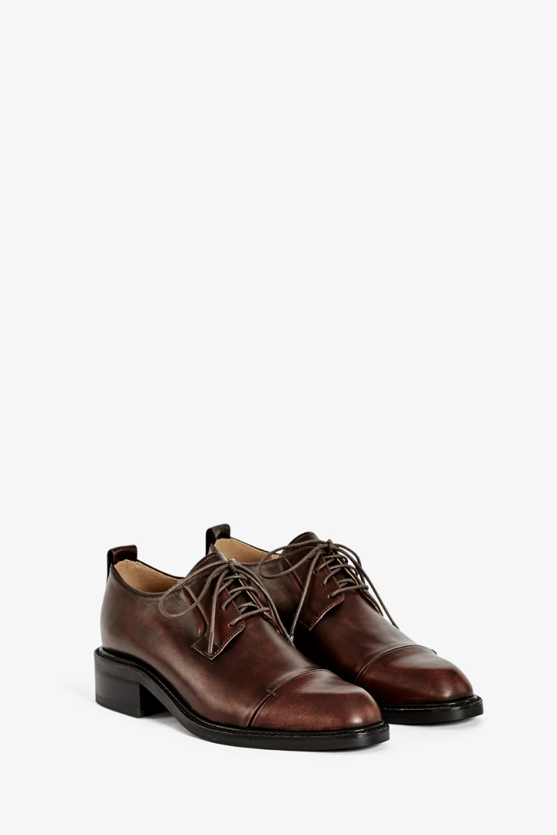 30mm Blake Cut-Detail Derby Shoes (Brown)
