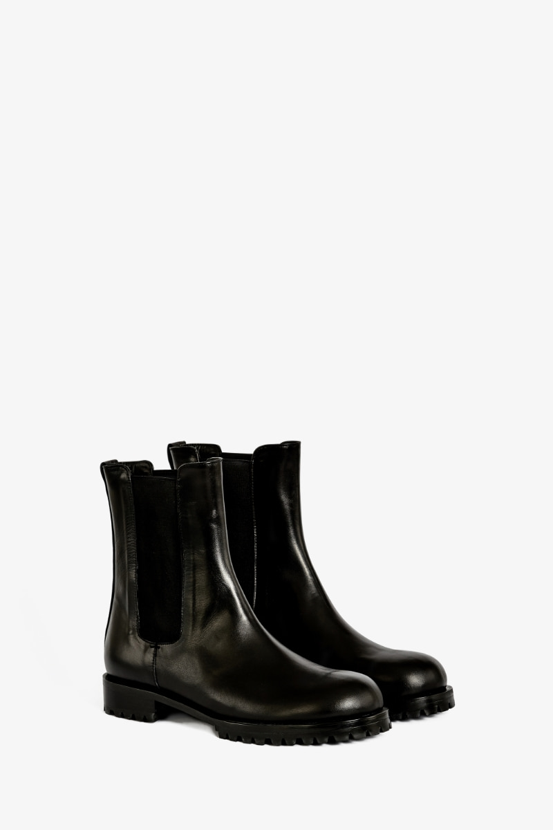 30mm Rondo Round-Toe Chelsea Boots (Black)