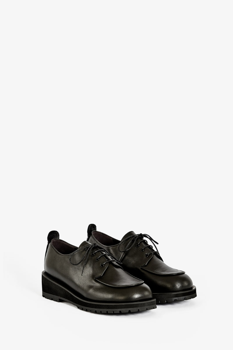 45mm Pablo Chunky Derby Shoes (Black)