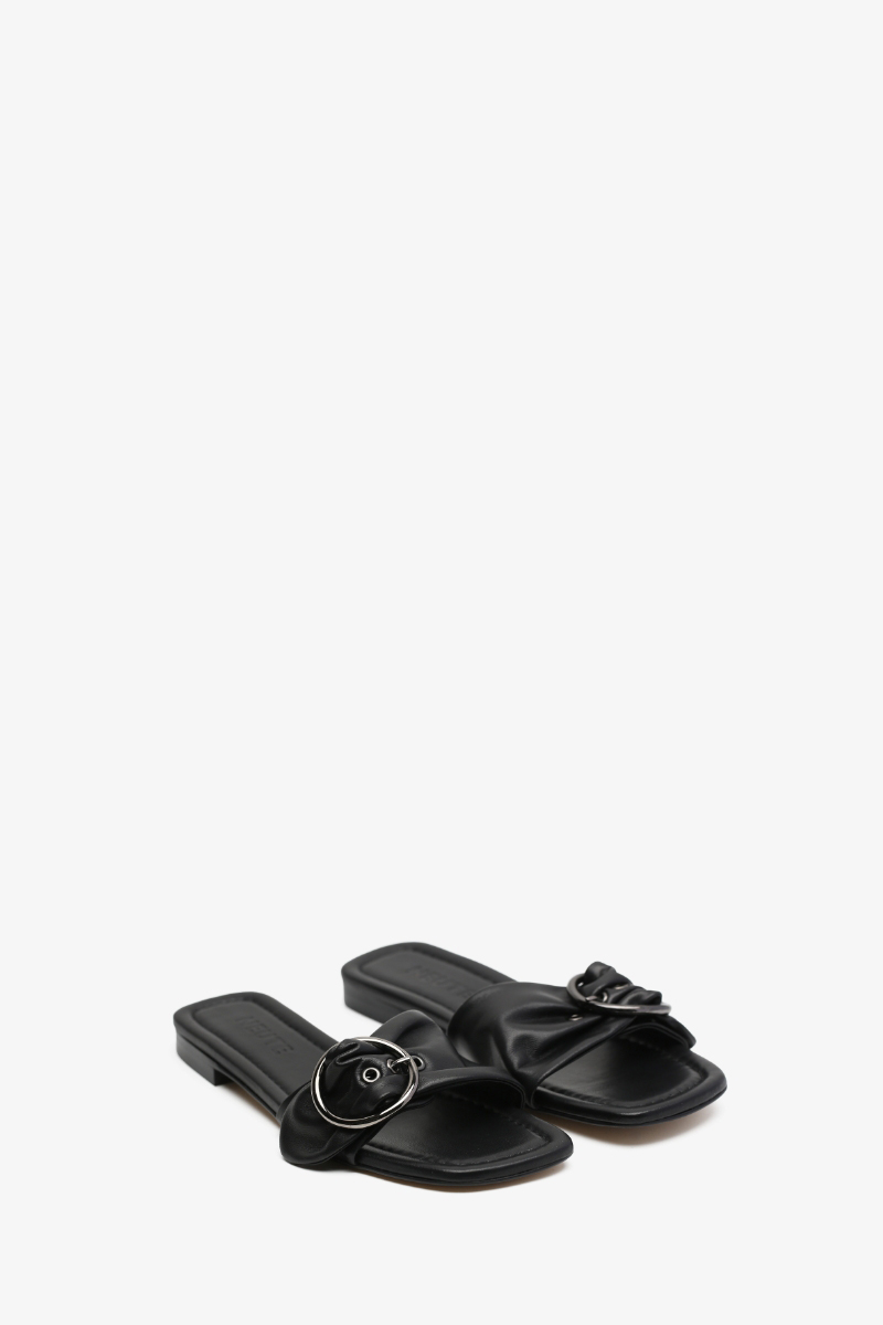 15mm Matisse Shirring Sandal (Black)