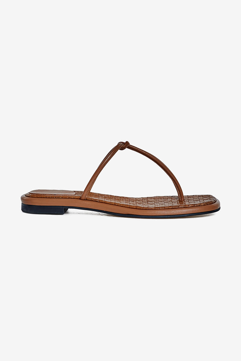 20mm Teo Flip-Flop Sandal (Brown)