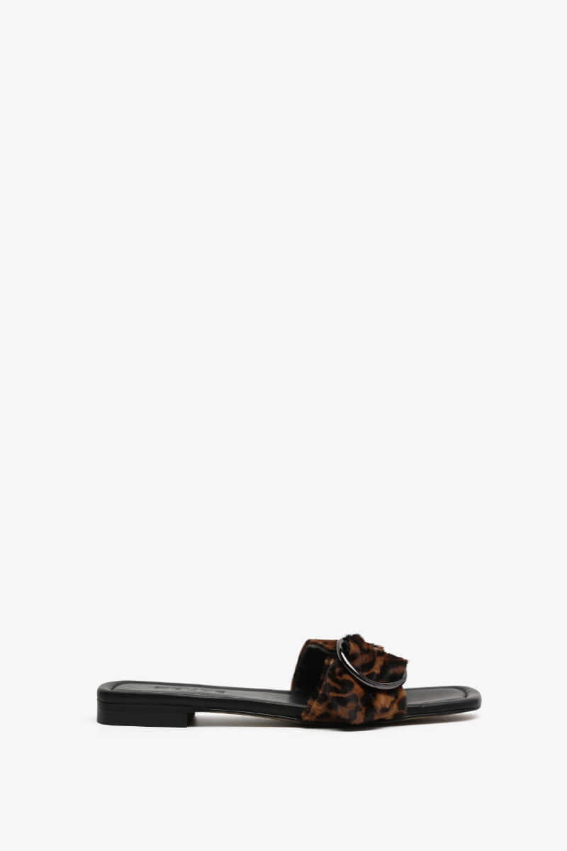 15mm Matisse Shirring Sandal (Leopard)