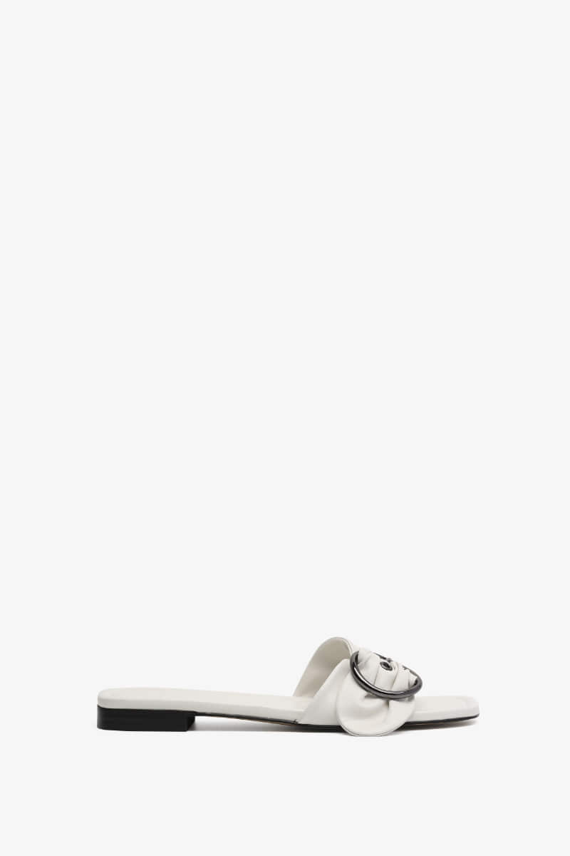 15mm Matisse Shirring Sandal (White)